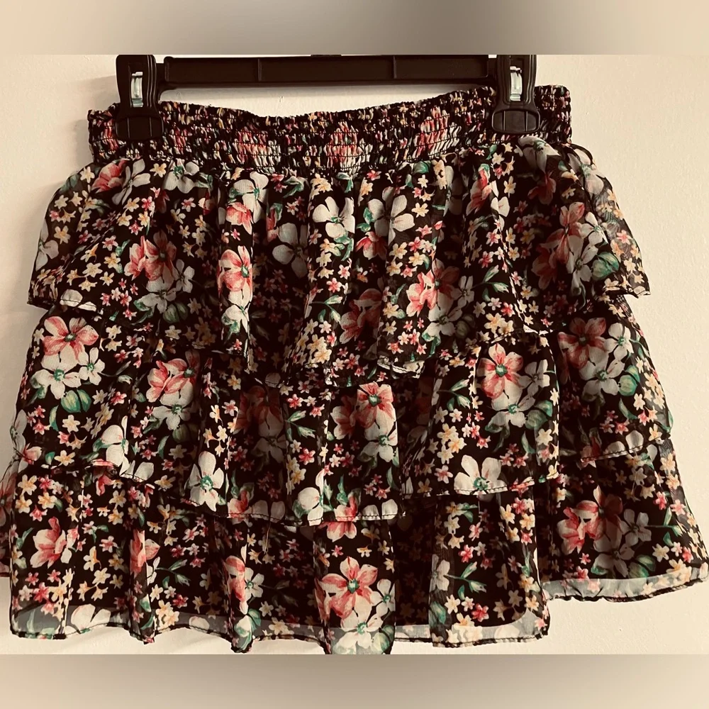 Girl’s Floral/Tiered Skort, Size 16, by Justice